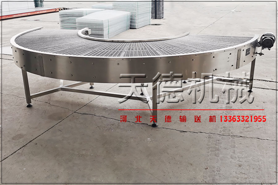 鐵板轉(zhuǎn)彎傳送機(jī)廠(chǎng)家...